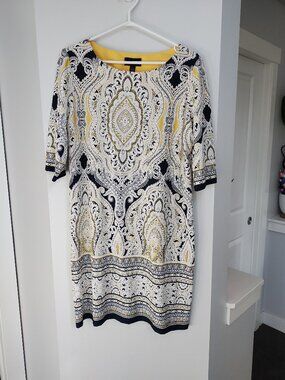 isabel & nina 3/4 sleeve midi dress